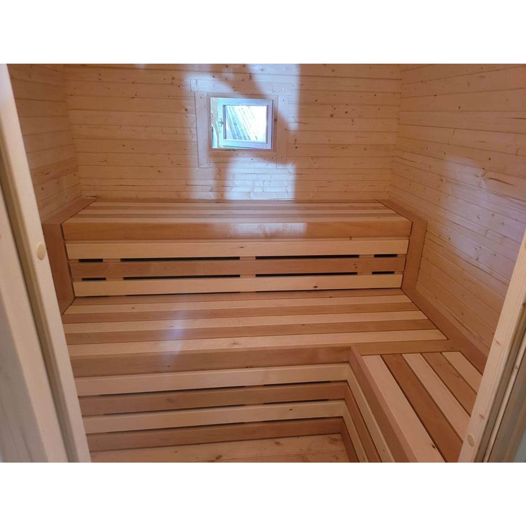 Quadrosauna Sauna Saunafass Garten Entspannung