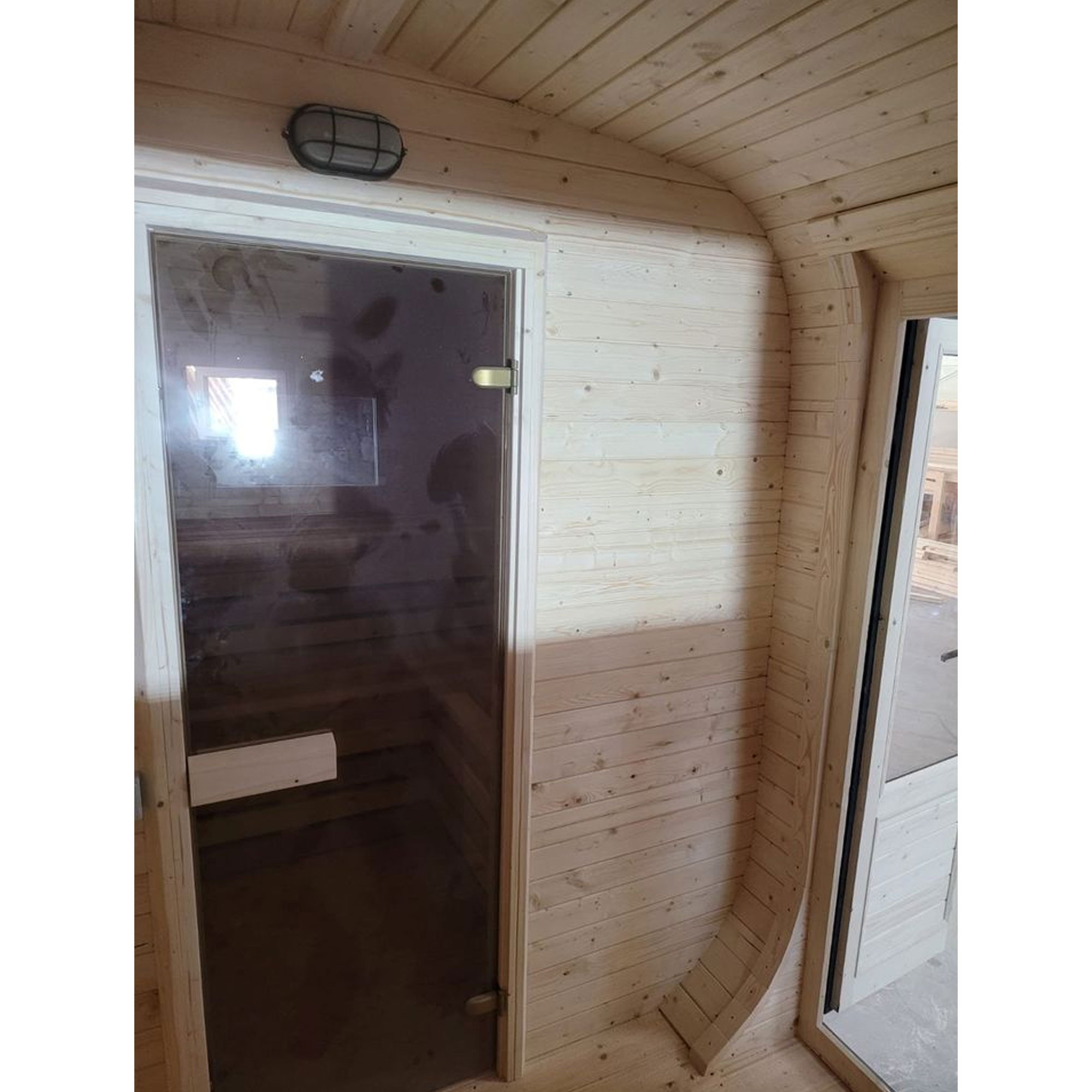 Quadrosauna Sauna Saunafass Garten Entspannung