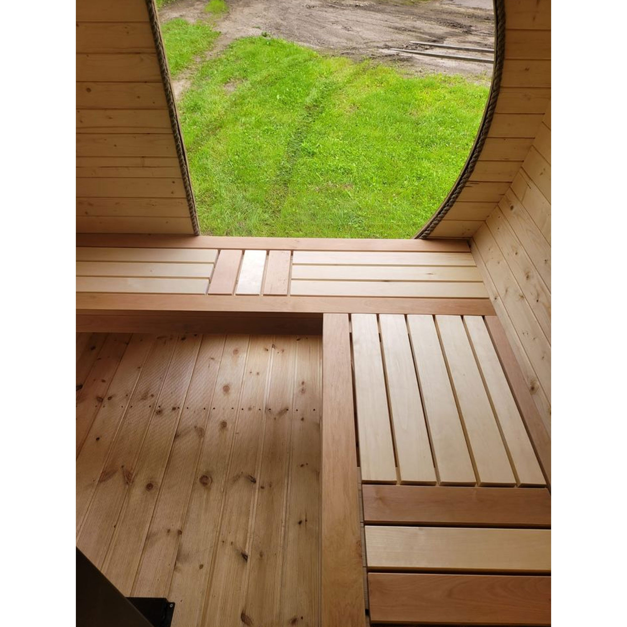 Saunafass Fasssauna Sauna Garten Entspannung