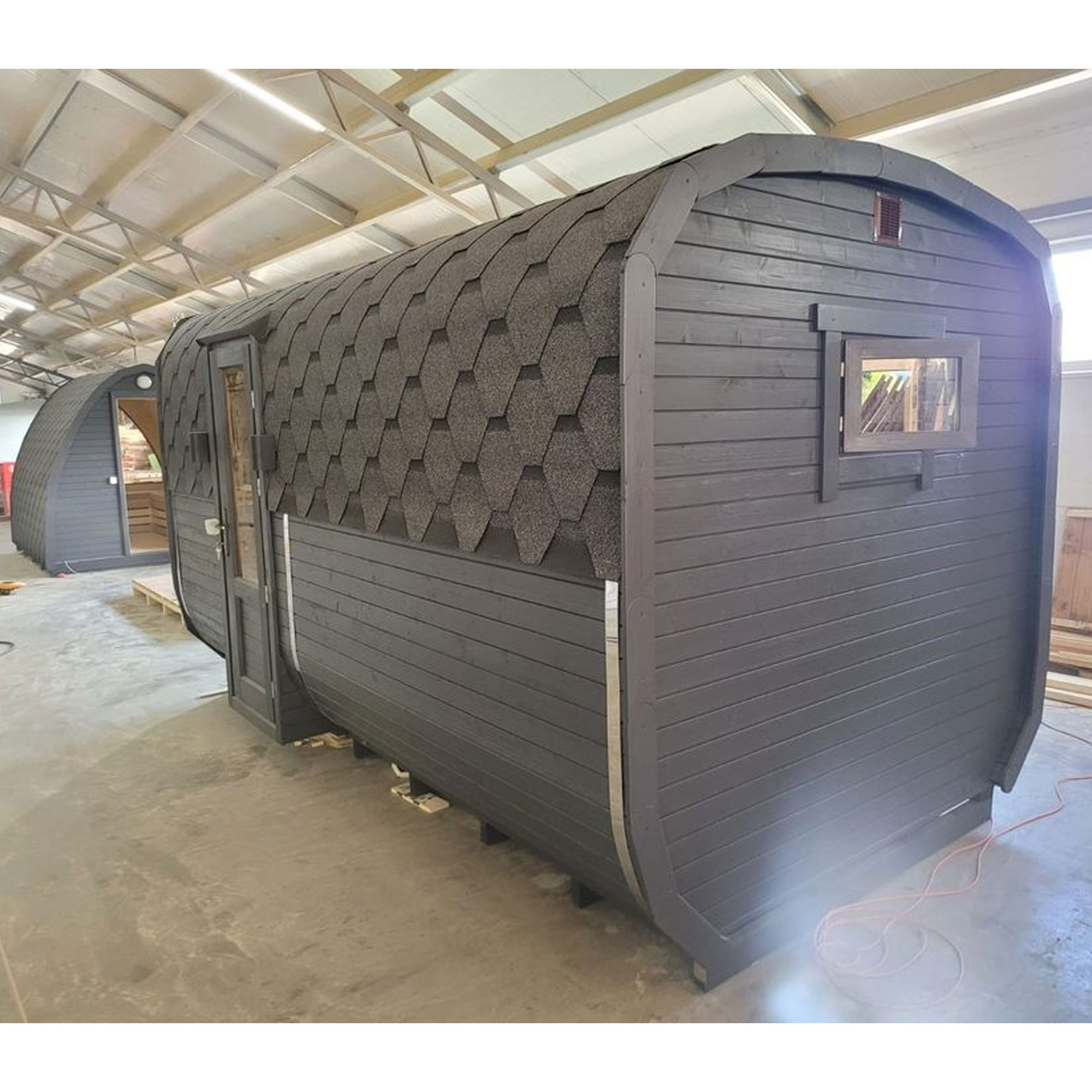 Quadrosauna Sauna Saunafass Garten Entspannung